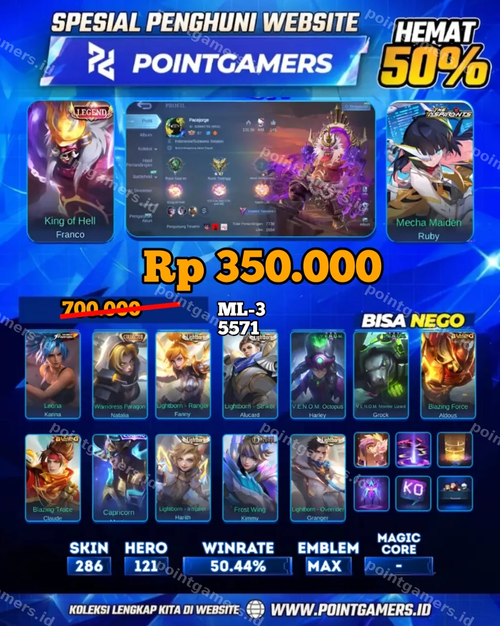 ML-35571 - Franco legend, ruby aspirant